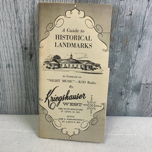 1960s Guide to St Louis Historical Landmarks Clif St James KSD Radio 55 Map - Picture 1 of 4